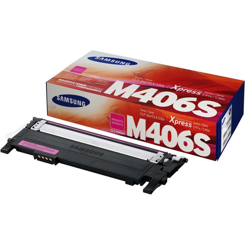 Toner Original Samsung Magenta, M406S, pentru CLP-360|365||CLX-3300|3305, 1K, (timbru verde 1.2 lei) , "SU252A"