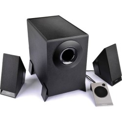 BOXE EDIFIER 2.1, RMS:8.5W(2x2W,1x4.5W),telecomanda pe fir,black;raport semnal-zgomot:85dBA,frecv rasp-sateliti:150Hz-20kHz,subw