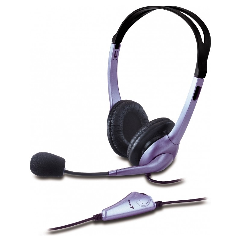 CASTI Genius, "HS-04S", cu fir, standard, utilizare multimedia, microfon pe brat, conectare prin Jack 3.5 mm x 2, negru, "317100