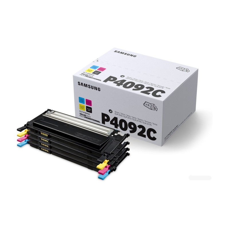 Combo-Pack Original Samsung CMYK, P4092C, pentru CLP-310|CLP-310N|CLP-315|CLP-315W|CLX-3170FN|CLX-3175|CLX-3175FN|CLX-3175FW|CLX
