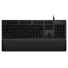 LOGITECH G513 Carbon RGB Mechanical Gaming Keyboard, GX Blue (Clicky) - CARBON - US INTL - USB - INTNL - G513 CLICKY (timbru ver
