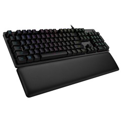 LOGITECH G513 Carbon RGB Mechanical Gaming Keyboard, GX Blue (Clicky) - CARBON - US INTL - USB - INTNL - G513 CLICKY (timbru ver