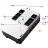 UPS LEGRAND, "Keor Multiplug", Line Int. cu management, brick, 800VA/480W, AVR, Schuko x 6, nespecificat x baterie nespecificat,