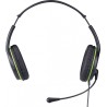 CASTI Genius, "HS-400A", cu fir, standard, utilizare multimedia, microfon pe brat, conectare prin Jack 3.5 mm x 2, negru, "31710