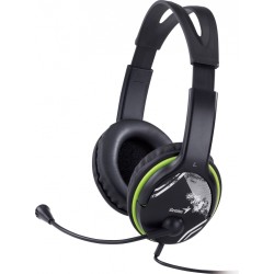 CASTI Genius, "HS-400A", cu fir, standard, utilizare multimedia, microfon pe brat, conectare prin Jack 3.5 mm x 2, negru, "31710