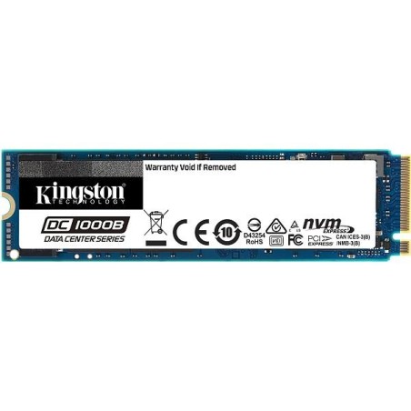 SSD KINGSTON, DC1000B, 480 GB, M.2, PCIe Gen3.0 x4, 3D TLC Nand, R/W: 3200/565 MB/s, "SEDC1000BM8/480G"
