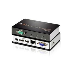 EXTENDER KVM ATEN acces PC de la distanta, conector tip VGA (M) | USB (M) x 2 | RJ-45 | SPHD-17 (M), "CE700A-AT-G" (timbru verde