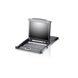 CONSOLA KVM ATEN control 8 PC la 1 consola, conector tip SPHD-15 (M) x 9, "CL5708M-ATA-AG" (timbru verde 2.00 lei)