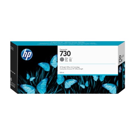 Cartus Cerneala Original HP Grey, Nr.730, pentru Designjet T1600 |T1700 |T2600, 300ml, (timbru verde 0.15 lei), "P2V72A"