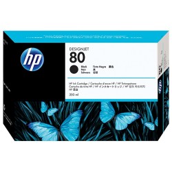 Cartus Cerneala Original HP Black, nr.80, pentru Designjet 1050|1055, 350ml, (timbru verde 0.15 lei), "C4871A"
