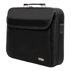 GEANTA SPACER, pt. notebook de max. 16", 1 compartiment, buzunar frontal, buzunar dorsal cu velcro,  waterproof,  nylon, negru, 