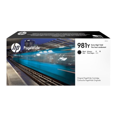 Cartus Cerneala Original HP Black, nr.981Y, pentru PageWide  E58650|556|586, 20K, (timbru verde 0.15 lei), "L0R16A"