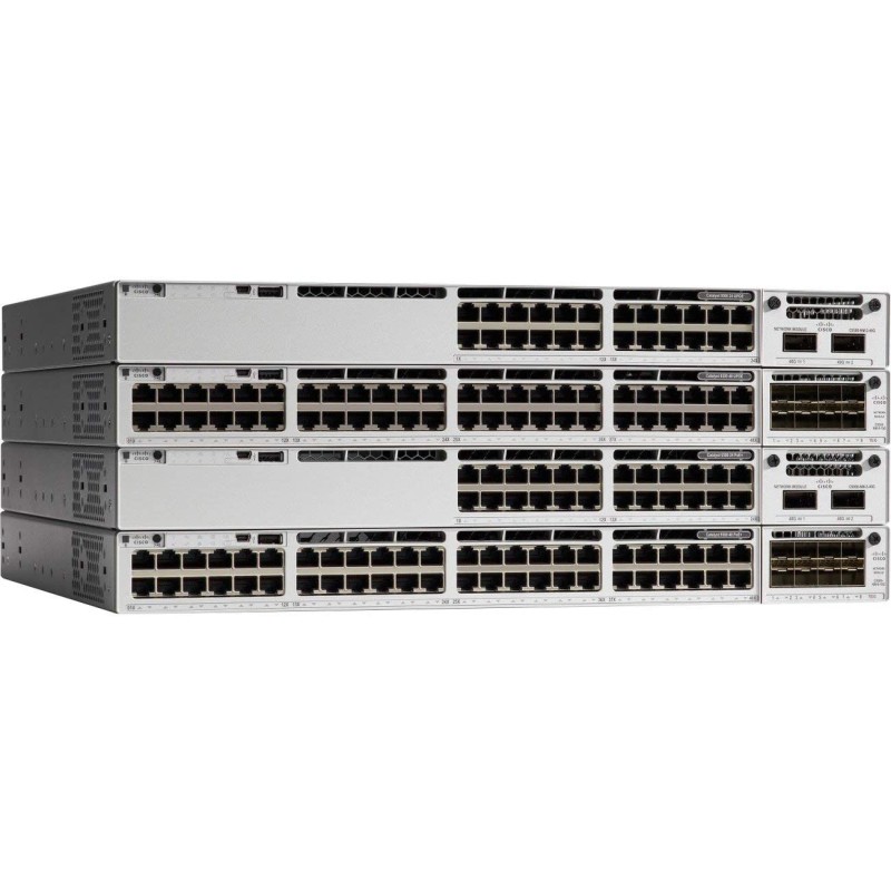 SWITCH CISCO, Catalyst 9300-24T-A, porturi Gigabit x 24, managed, rackabil da, carcasa metalica, "C9300-24T-A" (timbru verde 2 l