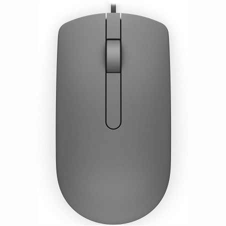 MOUSE DELL, "MS116", PC sau NB, cu fir, USB, optic, 1000 dpi, butoane/scroll 3/1, , gri, "570-AAIT" (timbru verde 0.18 lei)