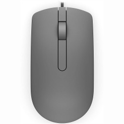 MOUSE DELL, "MS116", PC sau NB, cu fir, USB, optic, 1000 dpi, butoane/scroll 3/1, , gri, "570-AAIT" (timbru verde 0.18 lei)