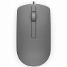 MOUSE DELL, "MS116", PC sau NB, cu fir, USB, optic, 1000 dpi, butoane/scroll 3/1, , gri, "570-AAIT" (timbru verde 0.18 lei)