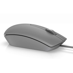 MOUSE DELL, "MS116", PC sau NB, cu fir, USB, optic, 1000 dpi, butoane/scroll 3/1, , gri, "570-AAIT" (timbru verde 0.18 lei)