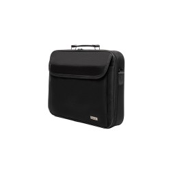 GEANTA SPACER, pt. notebook de max. 16", 1 compartiment, buzunar frontal, buzunar dorsal cu velcro,  waterproof,  nylon, negru, 