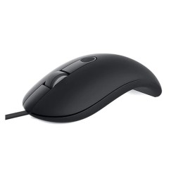 MOUSE DELL, "MS819", PC sau NB, cu fir, USB, optic, 1000 dpi, butoane/scroll 3/1, fingerprint Reader, negru, "570-AARY" (timbru 