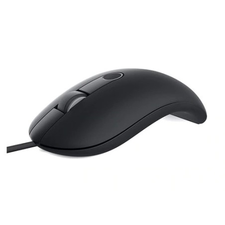 MOUSE DELL, "MS819", PC sau NB, cu fir, USB, optic, 1000 dpi, butoane/scroll 3/1, fingerprint Reader, negru, "570-AARY" (timbru 