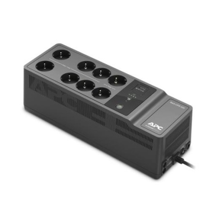 UPS APC, "Back-UPS", Line Int. cu management, brick, 650VA/400W, AVR, Schuko x 8, back-up 1 - 10 min., "BE650G2-GR" (timbru verd