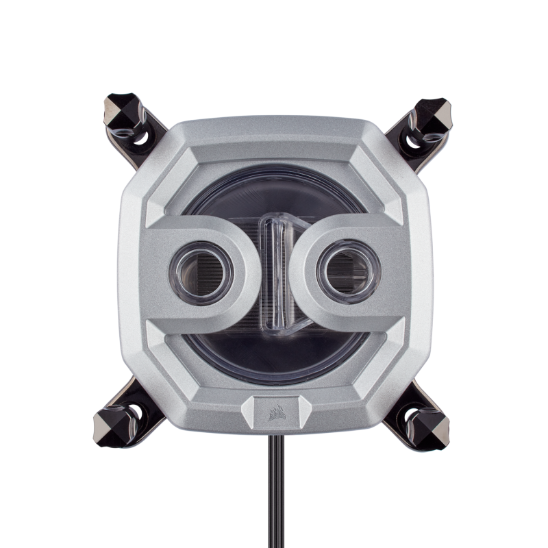 WATER block CORSAIR, filet pt. CPU, skt Intel LGA 2011/2066 AMD sTR4/sTRX4, pt filet G 1/4", luminat RGB, silver, "CX-9010001-WW