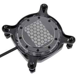 WATER block CORSAIR, filet pt. CPU, skt Intel LGA 2011/2066 AMD sTR4/sTRX4, pt filet G 1/4", luminat RGB, silver, "CX-9010001-WW