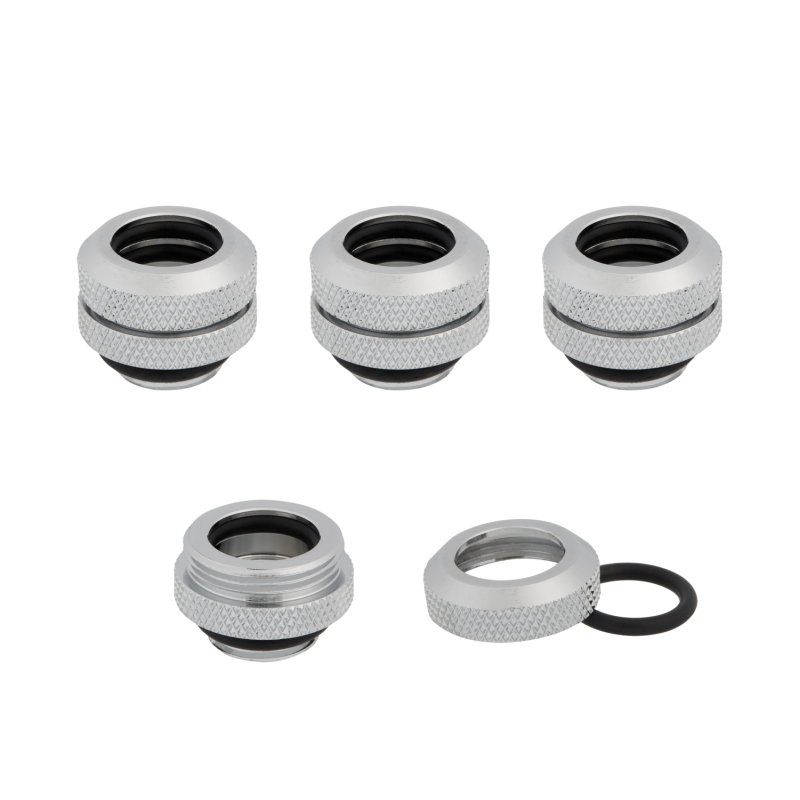 FITTING tub CORSAIR, filet G1/4", fitting straight, pt hard tube, OD 12 mm, chrome, "CX-9052000-WW"