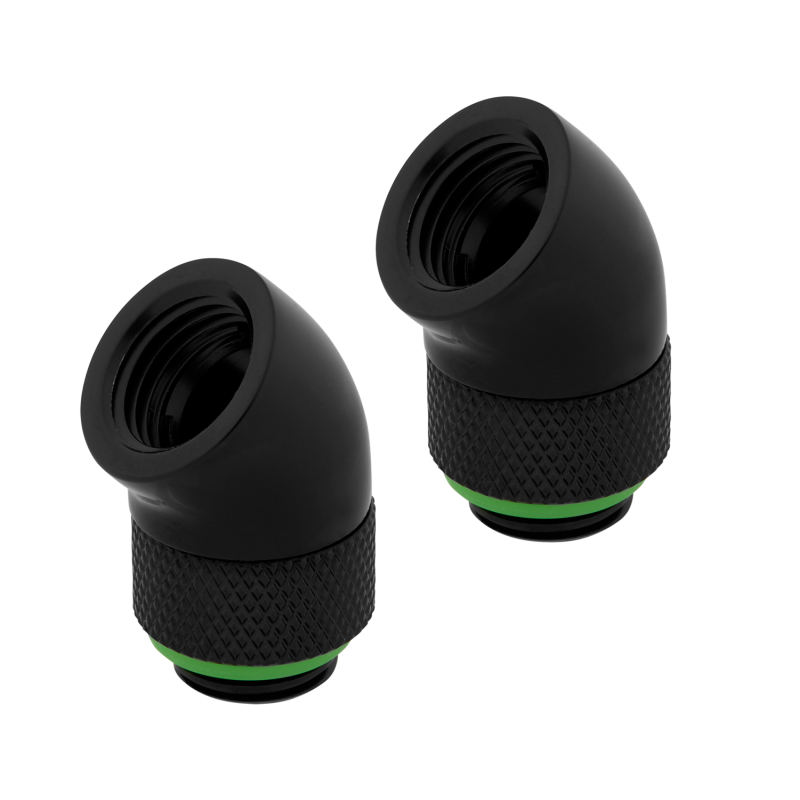 FITTING adaptor CORSAIR, filet G1/4", fitting angled rotary 45°, black, "CX-9055002-WW"