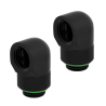 FITTING adaptor CORSAIR, filet G1/4", fitting angled rotary 90°, black, "CX-9055009-WW"
