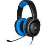 CASTI Corsair, "HS35", cu fir, gaming, utilizare multimedia, smartphone, microfon pe brat, conectare prin Jack 3.5 mm, negru / a