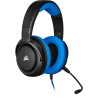 CASTI Corsair, "HS35", cu fir, gaming, utilizare multimedia, smartphone, microfon pe brat, conectare prin Jack 3.5 mm, negru / a