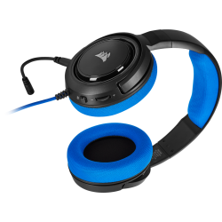 CASTI Corsair, "HS35", cu fir, gaming, utilizare multimedia, smartphone, microfon pe brat, conectare prin Jack 3.5 mm, negru / a