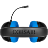 CASTI Corsair, "HS35", cu fir, gaming, utilizare multimedia, smartphone, microfon pe brat, conectare prin Jack 3.5 mm, negru / a