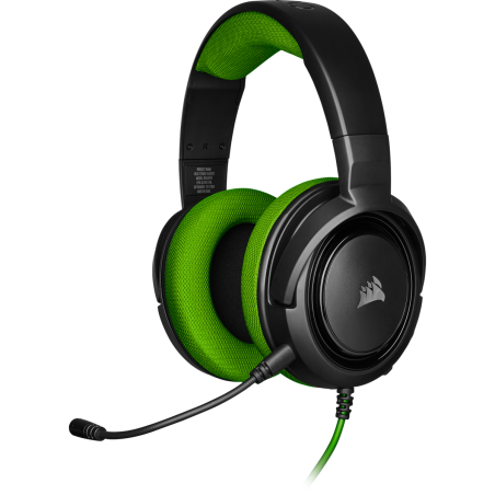 CASTI Corsair, "HS35", cu fir, gaming, utilizare multimedia, smartphone, microfon pe brat, conectare prin Jack 3.5 mm, negru / v
