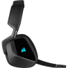 CASTI Corsair, "Void RGB Elite", wireless, gaming, utilizare multimedia, microfon pe brat, conectare prin 2.4 GHz (WiFi), negru,