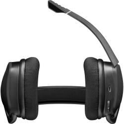 CASTI Corsair, "Void RGB Elite", wireless, gaming, utilizare multimedia, microfon pe brat, conectare prin 2.4 GHz (WiFi), negru,