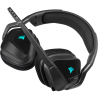 CASTI Corsair, "Void RGB Elite", wireless, gaming, utilizare multimedia, microfon pe brat, conectare prin 2.4 GHz (WiFi), negru,