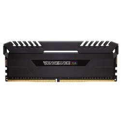 Memorie DDR Corsair DDR4 16 GB, frecventa 2666 MHz, 8 GB x 2 module, radiator, iluminare RGB, "CMW16GX4M2A2666C16"