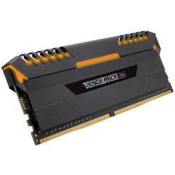 Memorie DDR Corsair DDR4 16 GB, frecventa 2666 MHz, 8 GB x 2 module, radiator, iluminare RGB, "CMW16GX4M2A2666C16"