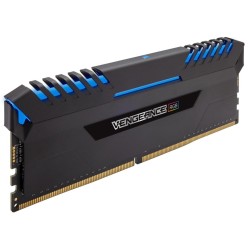 Memorie DDR Corsair DDR4 16 GB, frecventa 2666 MHz, 8 GB x 2 module, radiator, iluminare RGB, "CMW16GX4M2A2666C16"