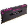 Memorie DDR Corsair DDR4 16 GB, frecventa 2666 MHz, 8 GB x 2 module, radiator, iluminare RGB, "CMW16GX4M2A2666C16"