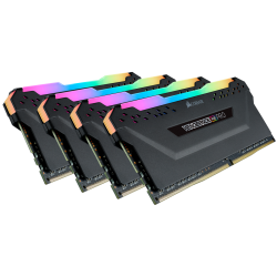Memorie DDR Corsair DDR4 32 GB, frecventa 3600 MHz, 8 GB x 4 module, radiator, iluminare RGB, "CMW32GX4M4D3600C18"
