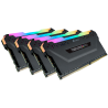 Memorie DDR Corsair DDR4 32 GB, frecventa 3600 MHz, 8 GB x 4 module, radiator, iluminare RGB, "CMW32GX4M4D3600C18"