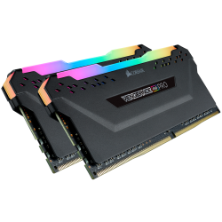 Memorie DDR Corsair DDR4 64 GB, frecventa 3600 MHz, 32 GB x 2 module, radiator, iluminare RGB, "CMW64GX4M2D3600C18"