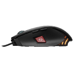 MOUSE CORSAIR, "M65 PRO RGB", gaming, cu fir, USB, optic, 12000 dpi, butoane/scroll 8/1, iluminare, butoane programabile, negru,
