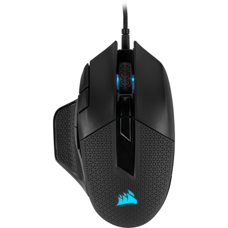 MOUSE CORSAIR, "NIGHTSWORD RGB", gaming, cu fir, USB, optic, 18000 dpi, butoane/scroll 8/1, iluminare, butoane programabile, neg
