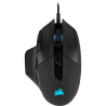 MOUSE CORSAIR, "NIGHTSWORD RGB", gaming, cu fir, USB, optic, 18000 dpi, butoane/scroll 8/1, iluminare, butoane programabile, neg