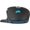 MOUSE CORSAIR, "NIGHTSWORD RGB", gaming, cu fir, USB, optic, 18000 dpi, butoane/scroll 8/1, iluminare, butoane programabile, neg