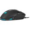 MOUSE CORSAIR, "NIGHTSWORD RGB", gaming, cu fir, USB, optic, 18000 dpi, butoane/scroll 8/1, iluminare, butoane programabile, neg